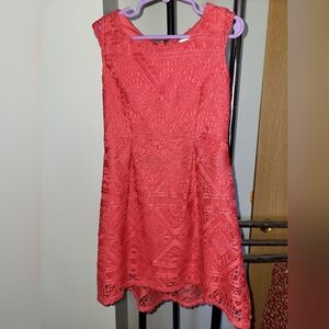 Girls coral dress